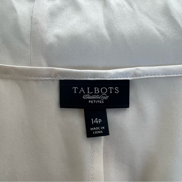 Talbots 100% Silk Layered Sleeveless Top - Picture 3 of 7